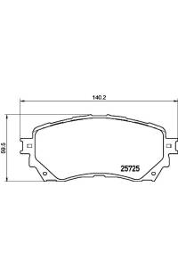 Set di pastiglie, freno a disco brembo
