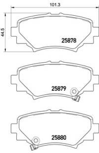Set di pastiglie, freno a disco brembo