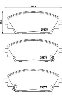 Set di pastiglie, freno a disco brembo