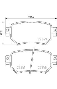 Set di pastiglie, freno a disco brembo