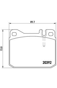 Set di pastiglie, freno a disco brembo