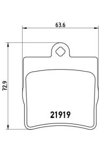 Set di pastiglie, freno a disco brembo