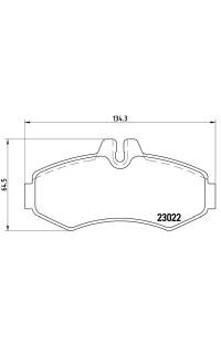 Set di pastiglie, freno a disco brembo