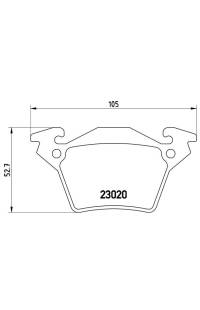 Set di pastiglie, freno a disco brembo