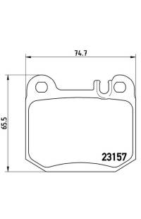 Set di pastiglie, freno a disco brembo