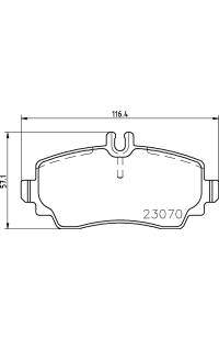 Set di pastiglie, freno a disco brembo