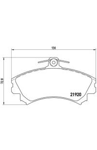 Set di pastiglie, freno a disco brembo