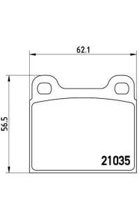 Set di pastiglie, freno a disco brembo