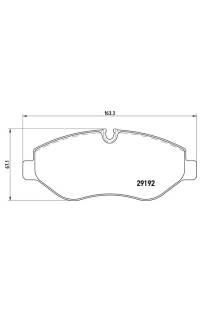 Set di pastiglie, freno a disco brembo