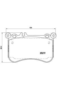 Set di pastiglie, freno a disco brembo