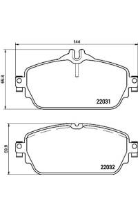 Set di pastiglie, freno a disco brembo