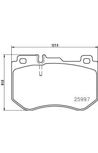 Set di pastiglie, freno a disco brembo