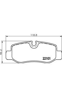 Set di pastiglie, freno a disco brembo