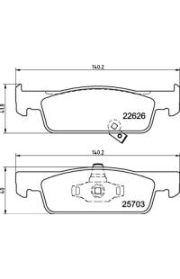 Set di pastiglie, freno a disco brembo