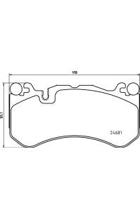 Set di pastiglie, freno a disco brembo