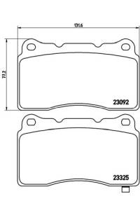 Set di pastiglie, freno a disco brembo