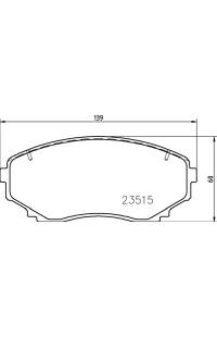 Set di pastiglie, freno a disco brembo