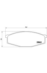 Set di pastiglie, freno a disco brembo
