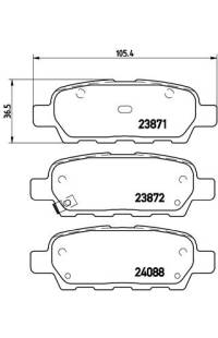 Set di pastiglie, freno a disco brembo