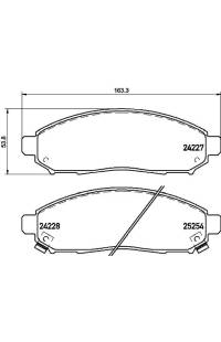 Set di pastiglie, freno a disco brembo