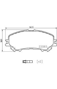 Set di pastiglie, freno a disco brembo