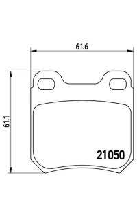 Set di pastiglie, freno a disco brembo