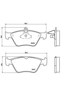 Set di pastiglie, freno a disco brembo