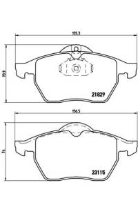 Set di pastiglie, freno a disco brembo