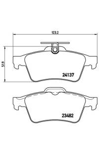 Set di pastiglie, freno a disco brembo