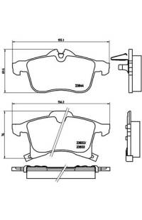 Set di pastiglie, freno a disco brembo