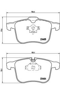 Set di pastiglie, freno a disco brembo