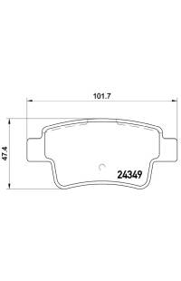 Set di pastiglie, freno a disco brembo
