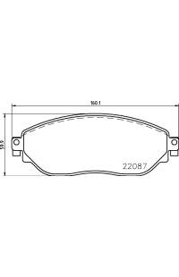 Set di pastiglie, freno a disco brembo