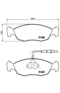 Set di pastiglie, freno a disco brembo