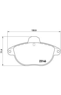 Set di pastiglie, freno a disco brembo