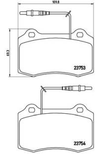 Set di pastiglie, freno a disco brembo