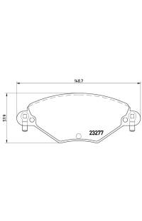 Set di pastiglie, freno a disco brembo