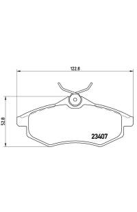 Set di pastiglie, freno a disco brembo