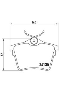 Set di pastiglie, freno a disco brembo
