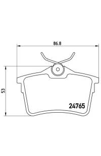 Set di pastiglie, freno a disco brembo