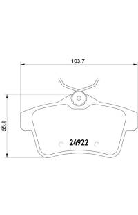 Set di pastiglie, freno a disco brembo