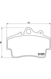 Set di pastiglie, freno a disco brembo