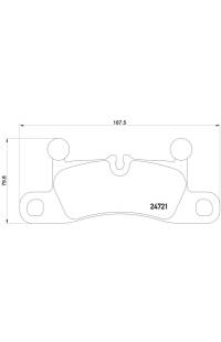 Set di pastiglie, freno a disco brembo