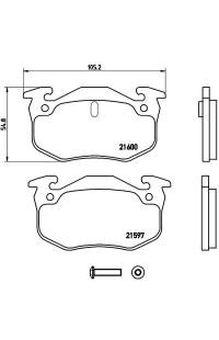Set di pastiglie, freno a disco brembo