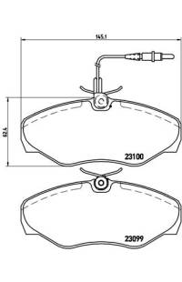Set di pastiglie, freno a disco brembo