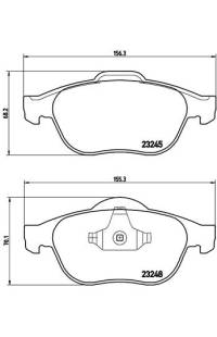 Set di pastiglie, freno a disco brembo