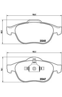 Set di pastiglie, freno a disco brembo