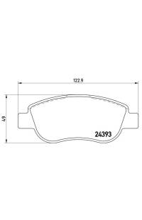 Set di pastiglie, freno a disco brembo