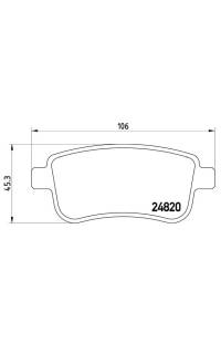 Set di pastiglie, freno a disco brembo