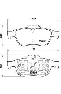 Set di pastiglie, freno a disco brembo